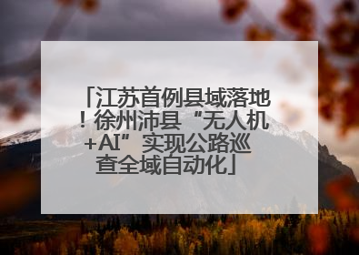 江苏首例县域落地！徐州沛县“无人机+AI”实现公路巡查全域自动化