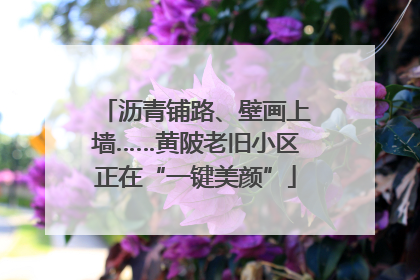 沥青铺路、壁画上墙……黄陂老旧小区正在“一键美颜”
