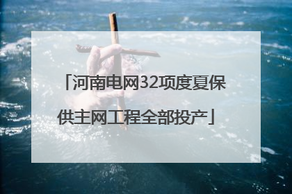 河南电网32项度夏保供主网工程全部投产