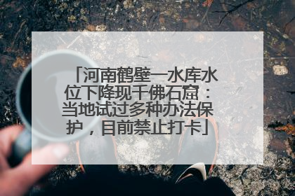 河南鹤壁一水库水位下降现千佛石窟：当地试过多种办法保护，目前禁止打卡