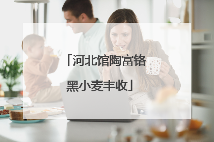 河北馆陶富铬黑小麦丰收