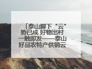 泰山脚下“云”势已成 好物出村一触即发——泰山好品农特产供销云仓即将启用