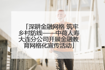 深耕金融网格 筑牢乡村防线——中荷人寿大连分公司开展金融教育网格化宣传活动