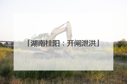 湖南桂阳：开闸泄洪