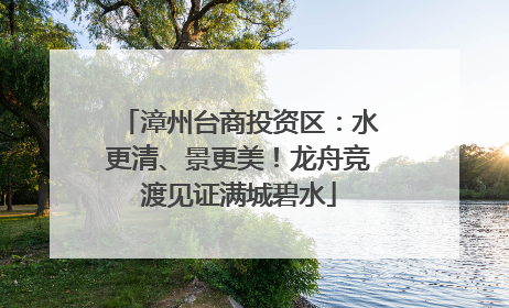 漳州台商投资区：水更清、景更美！龙舟竞渡见证满城碧水