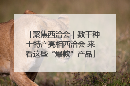 聚焦西洽会｜数千种土特产亮相西洽会 来看这些“爆款”产品