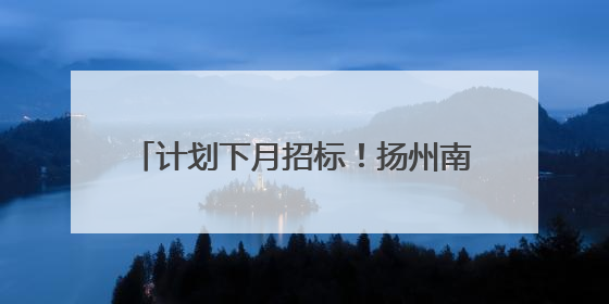 计划下月招标！扬州南部地区将建2条快速路
