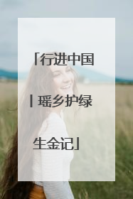 行进中国丨瑶乡护绿生金记
