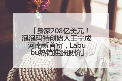 身家208亿美元！泡泡玛特创始人王宁成河南新首富，Labubu热销推涨股价