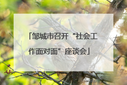 邹城市召开“社会工作面对面”座谈会