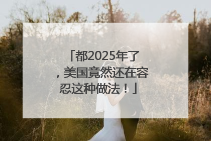 都2025年了，美国竟然还在容忍这种做法！