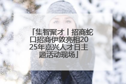 集智聚才丨招商蛇口招商伊敦亮相2025年嘉兴人才日主题活动现场