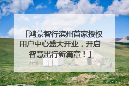 鸿蒙智行滨州首家授权用户中心盛大开业，开启智慧出行新篇章！