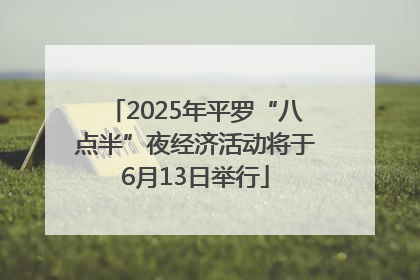 2025年平罗“八点半”夜经济活动将于6月13日举行