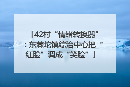 42村“情绪转换器”：东棘坨镇综治中心把“红脸”调成“笑脸”