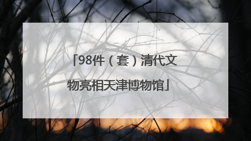 98件（套）清代文物亮相天津博物馆