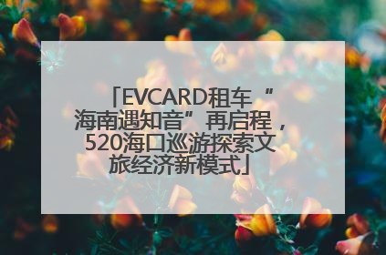 EVCARD租车“海南遇知音”再启程，520海口巡游探索文旅经济新模式
