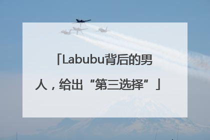 Labubu背后的男人，给出“第三选择”